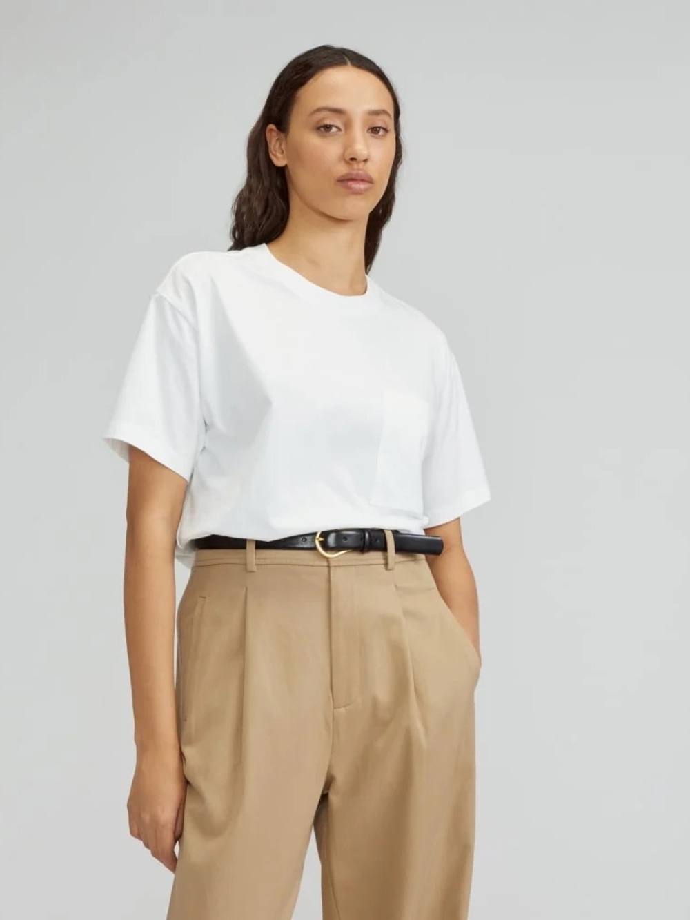 Everlane Organic Cotton Relaxed Pocket Tee White S NWOT